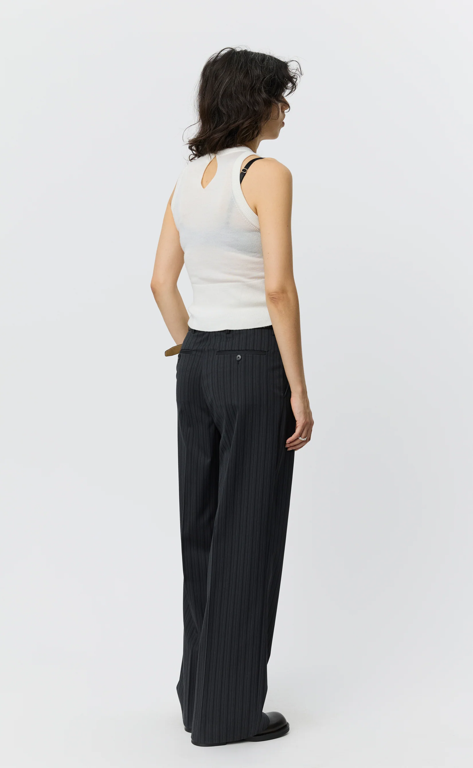 Appointment Top - Ecru Merino Silk - Image 3