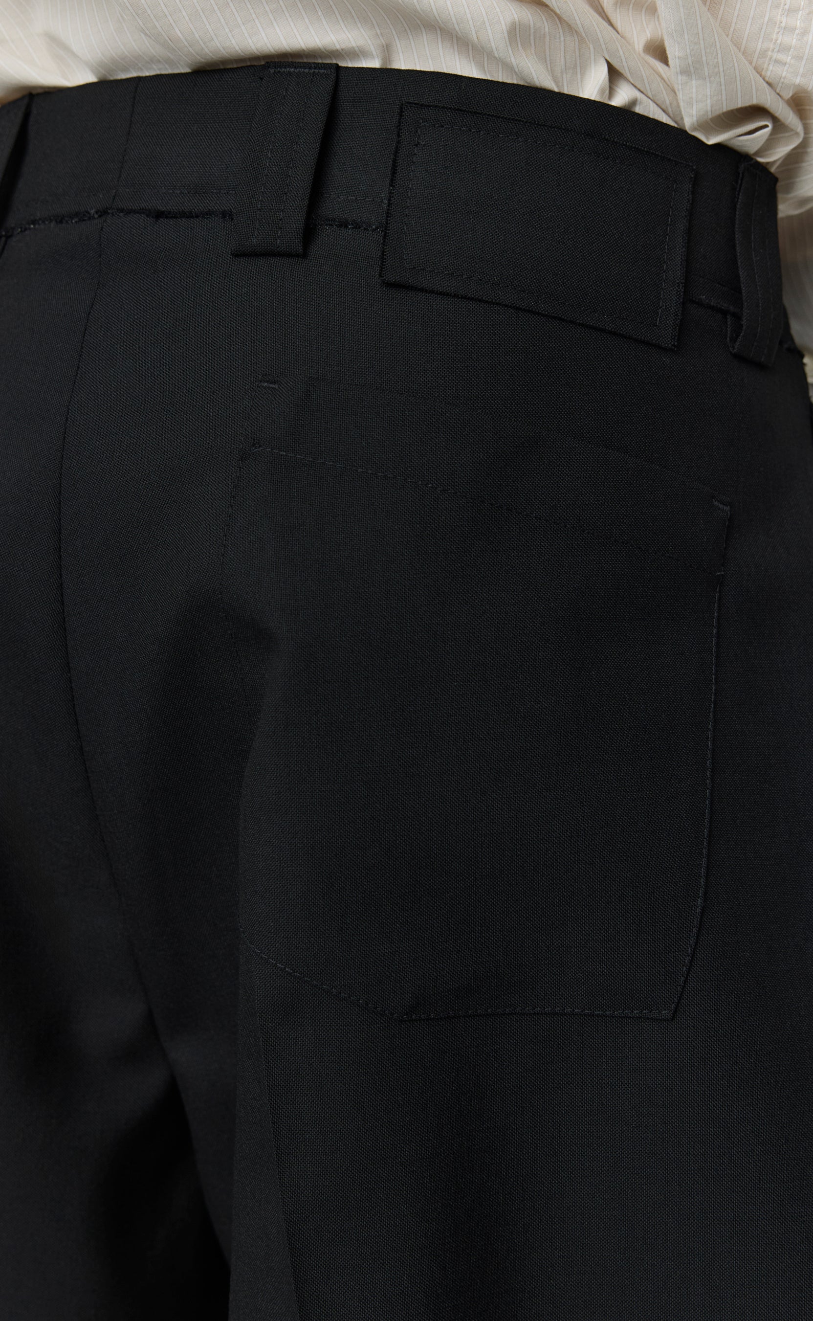 Classic Shorts - Black Tropical Wool - Image 4