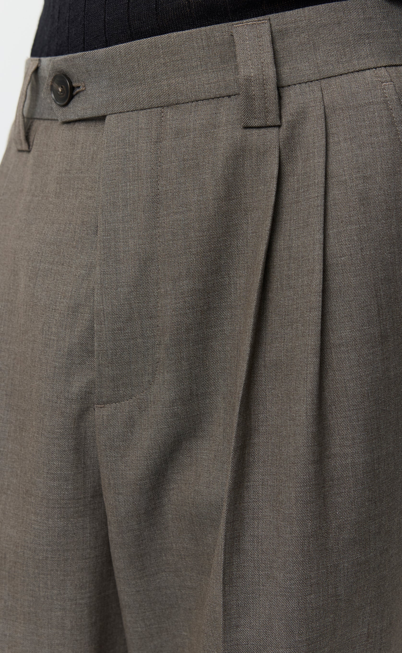 Classic Trousers - Light Taupe Wool - Image 5