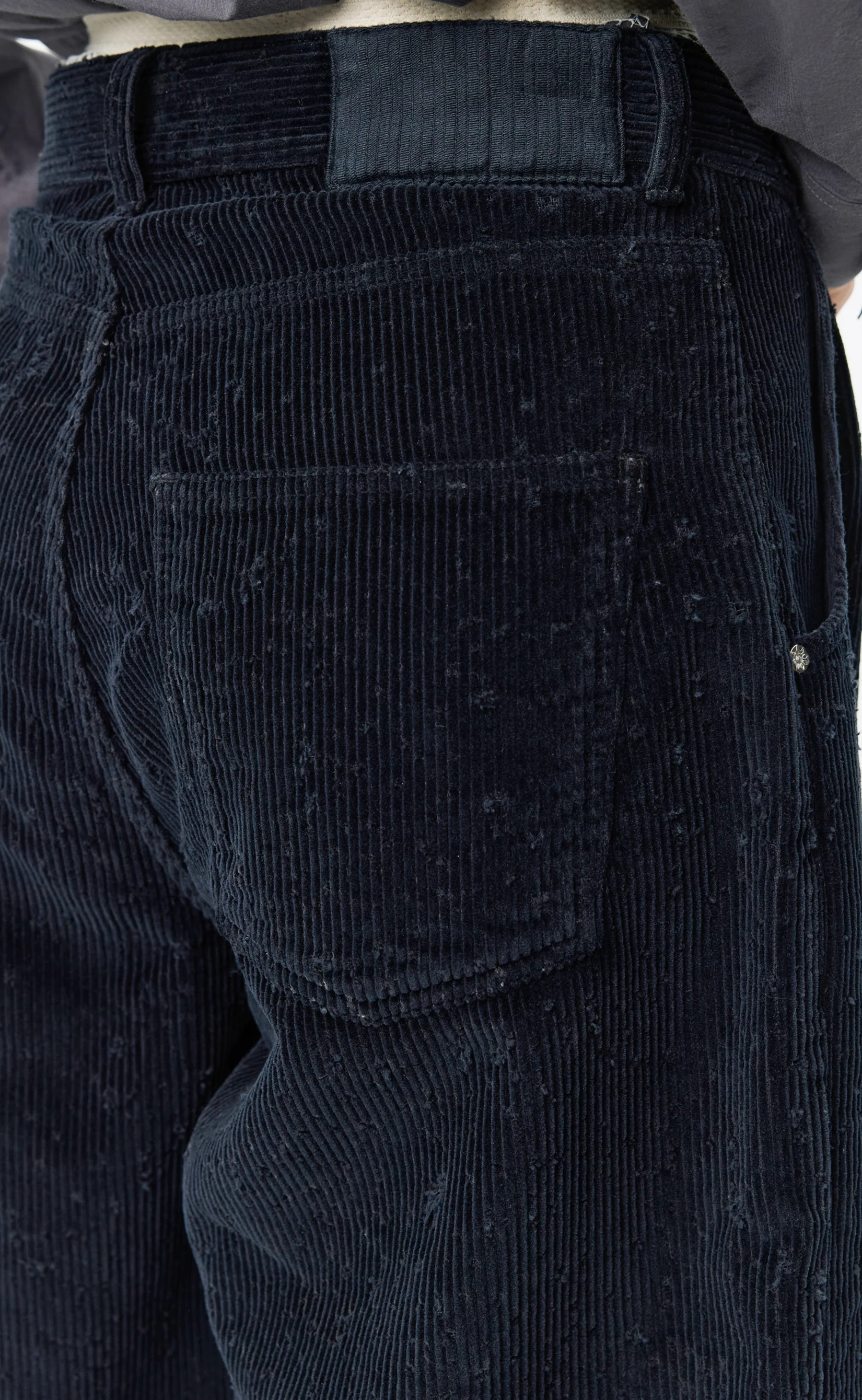 Editional Cord Shorts - Black Punch Out - Image 4