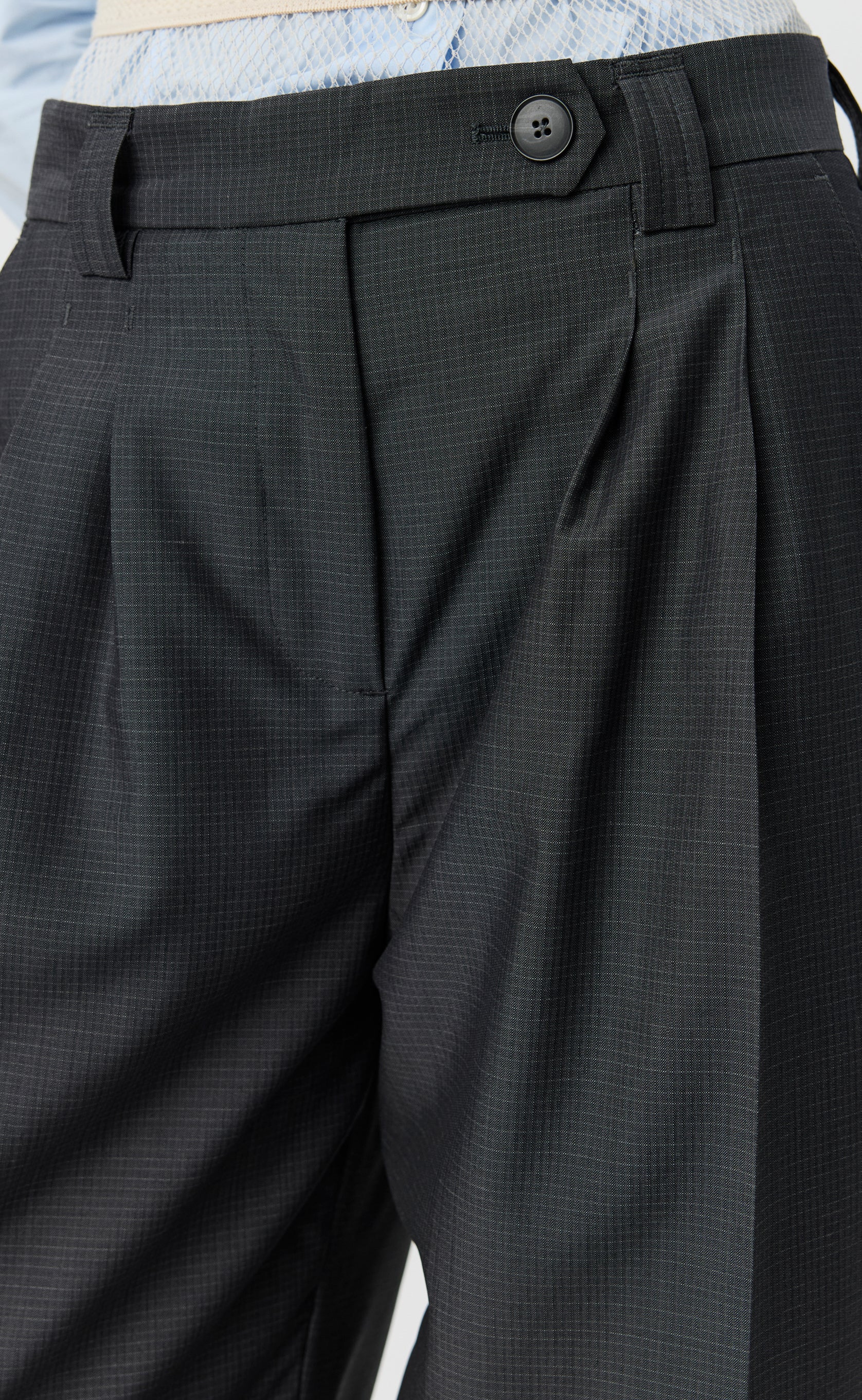 Favorite Trousers - Grey Micro Check - Image 6