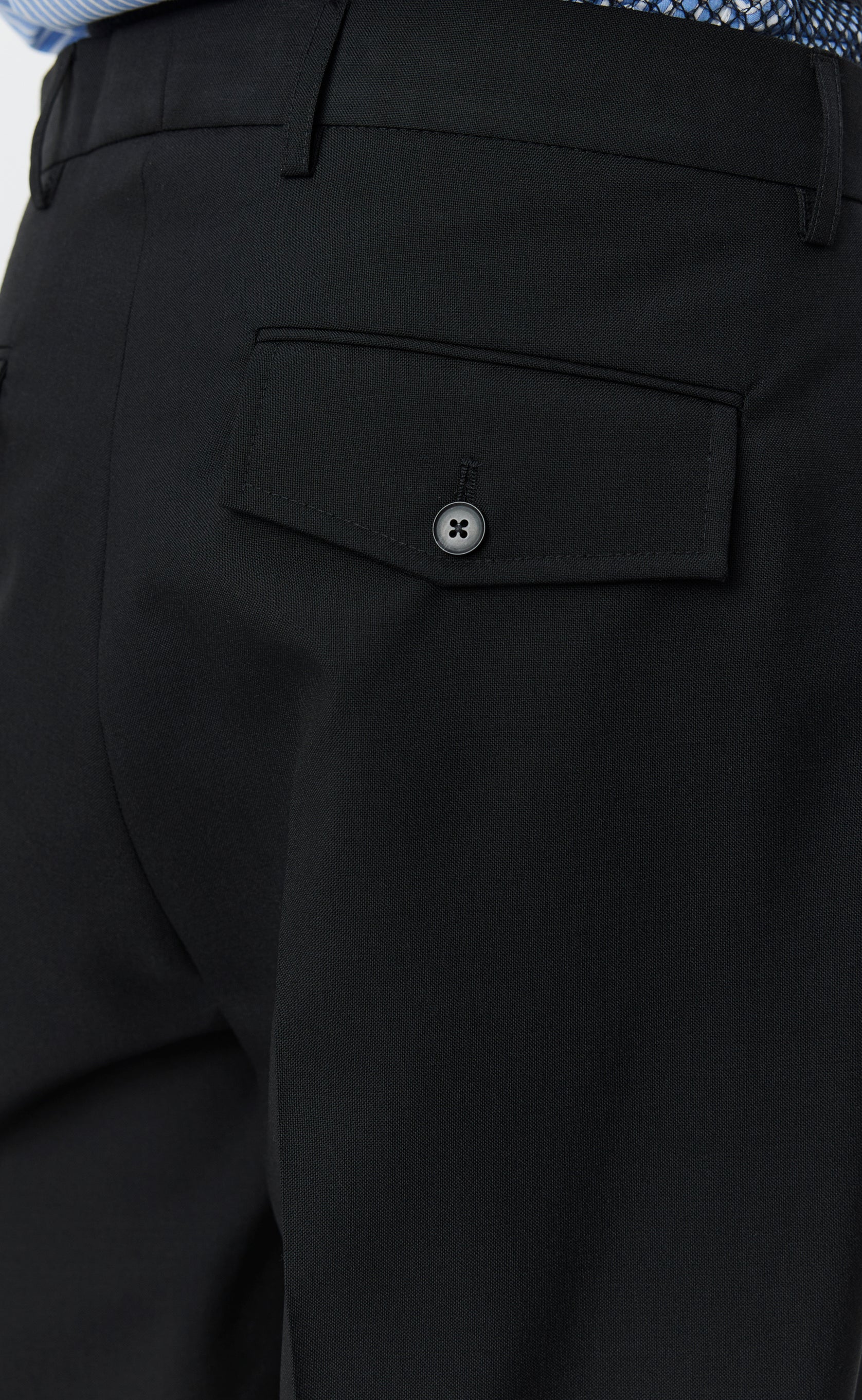 Formal Trousers - Black Tropical Wool - Image 5