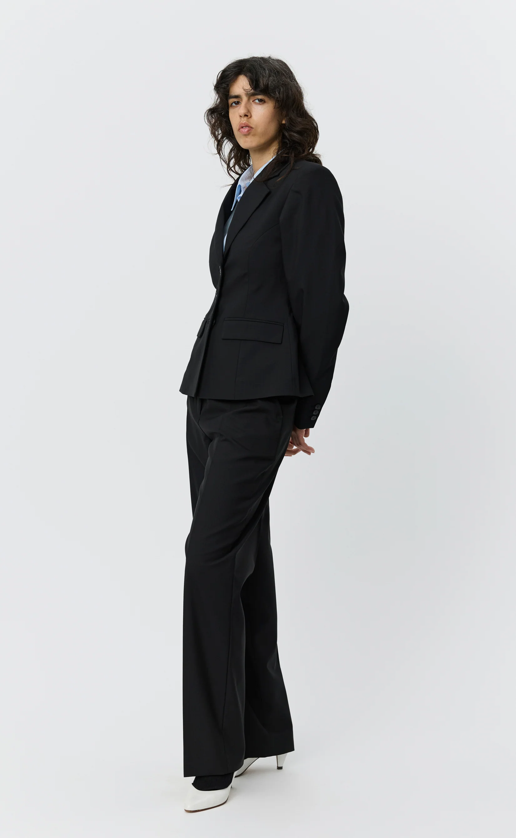 Index Blazer - Black Tropical Wool - Image 3