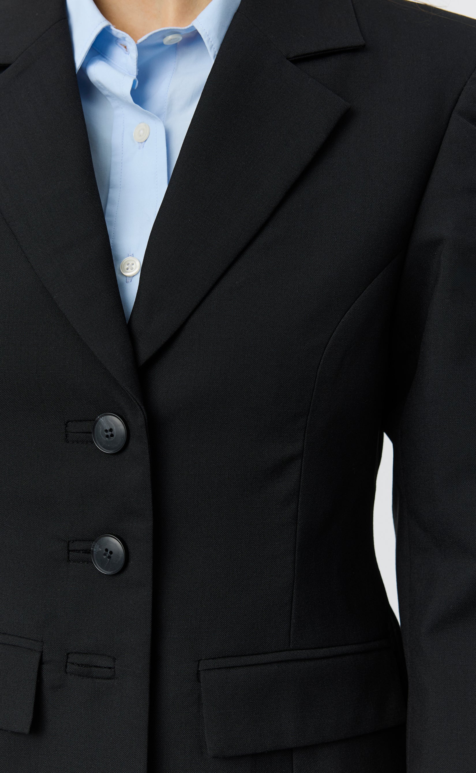Index Blazer - Black Tropical Wool - Image 5