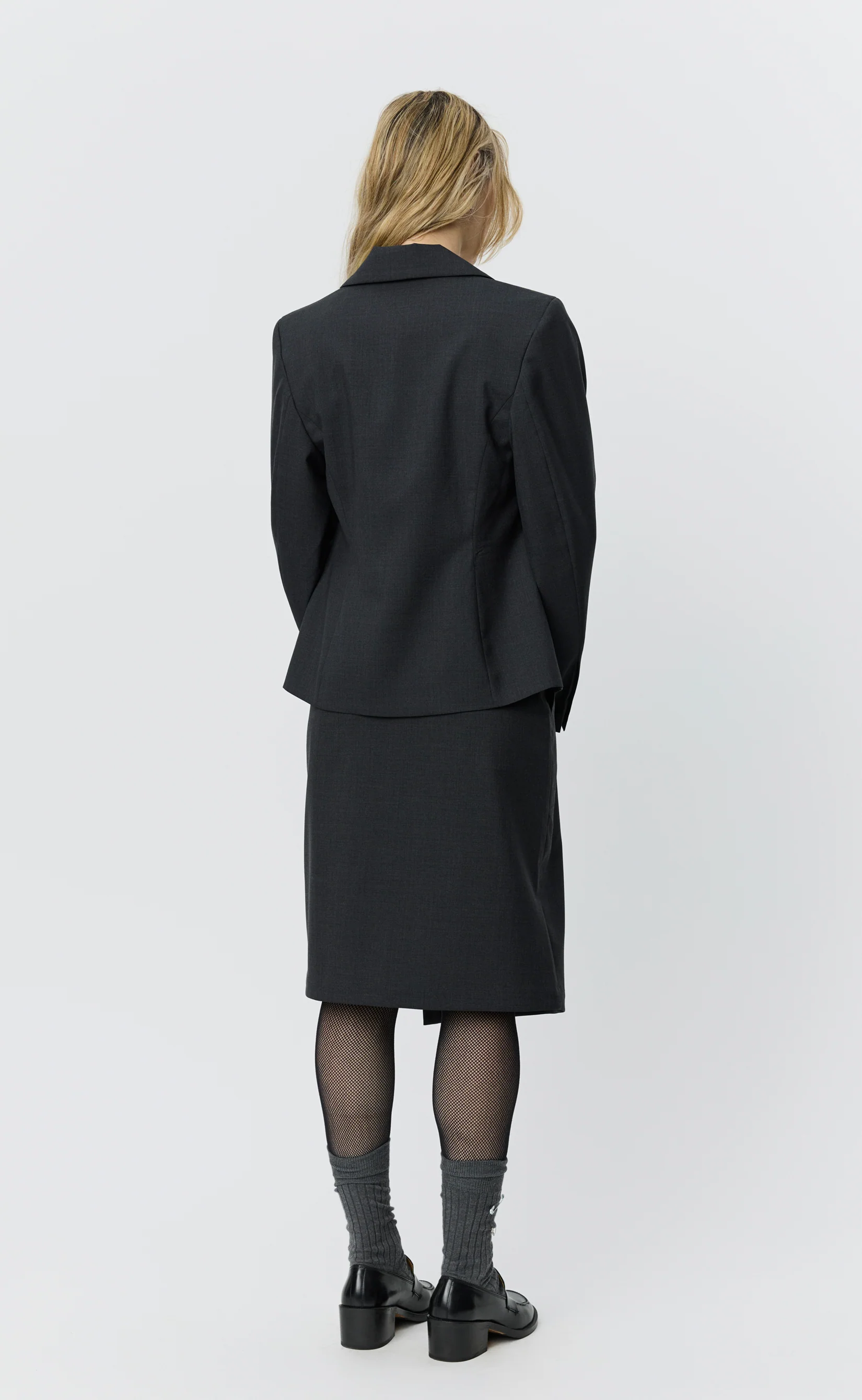 Index Blazer - Dark Grey Tropical Wool - Image 4