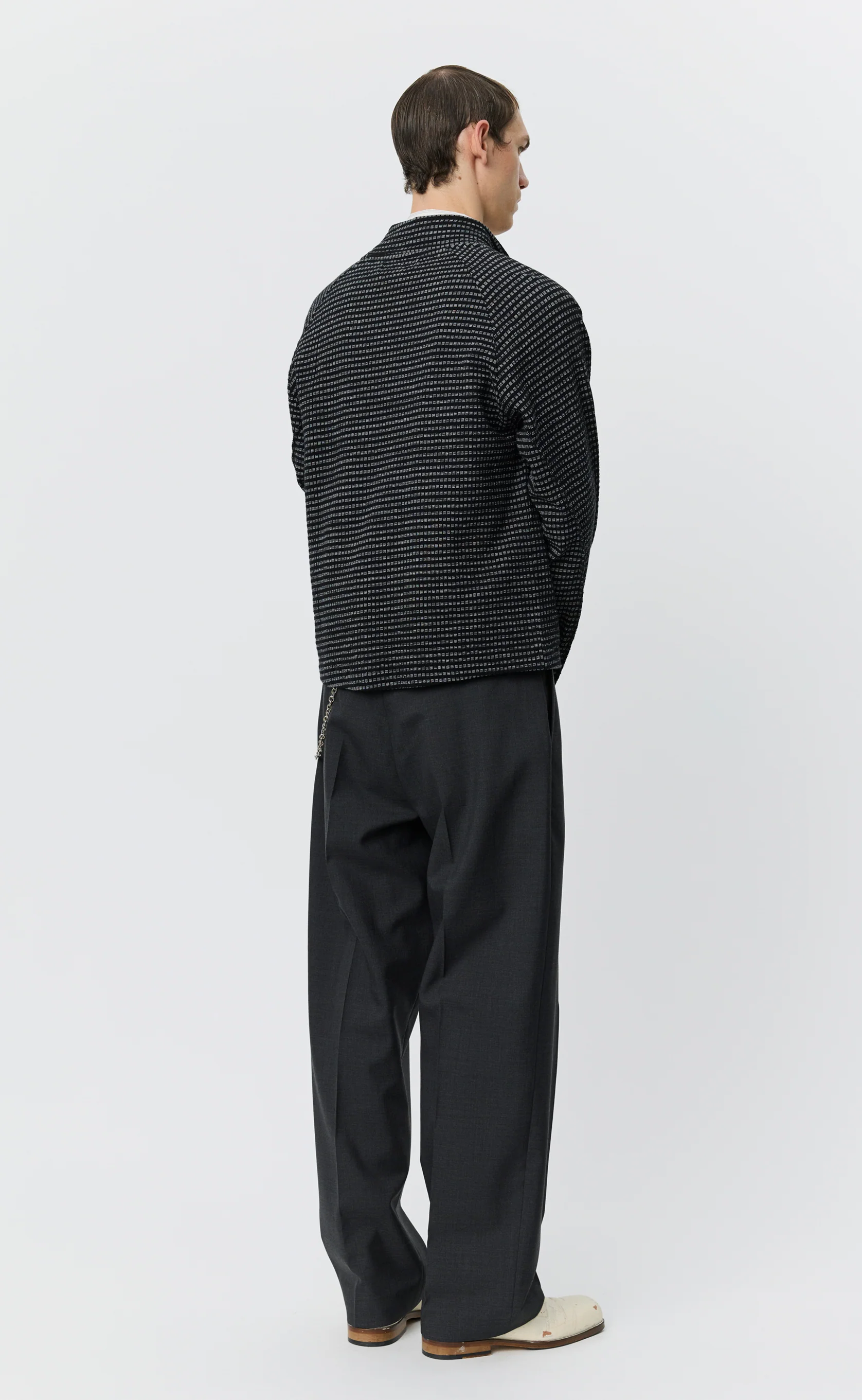 Leisure Zip Up - Black Experienced Check - Image 3