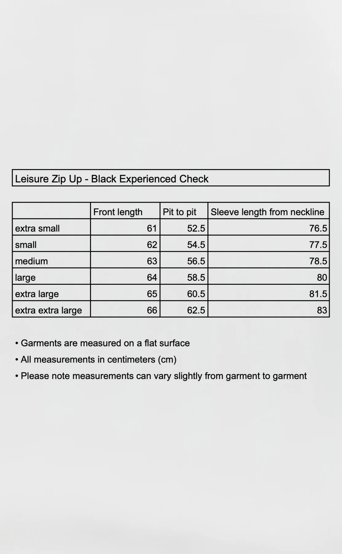 Leisure Zip Up - Black Experienced Check - Image 6