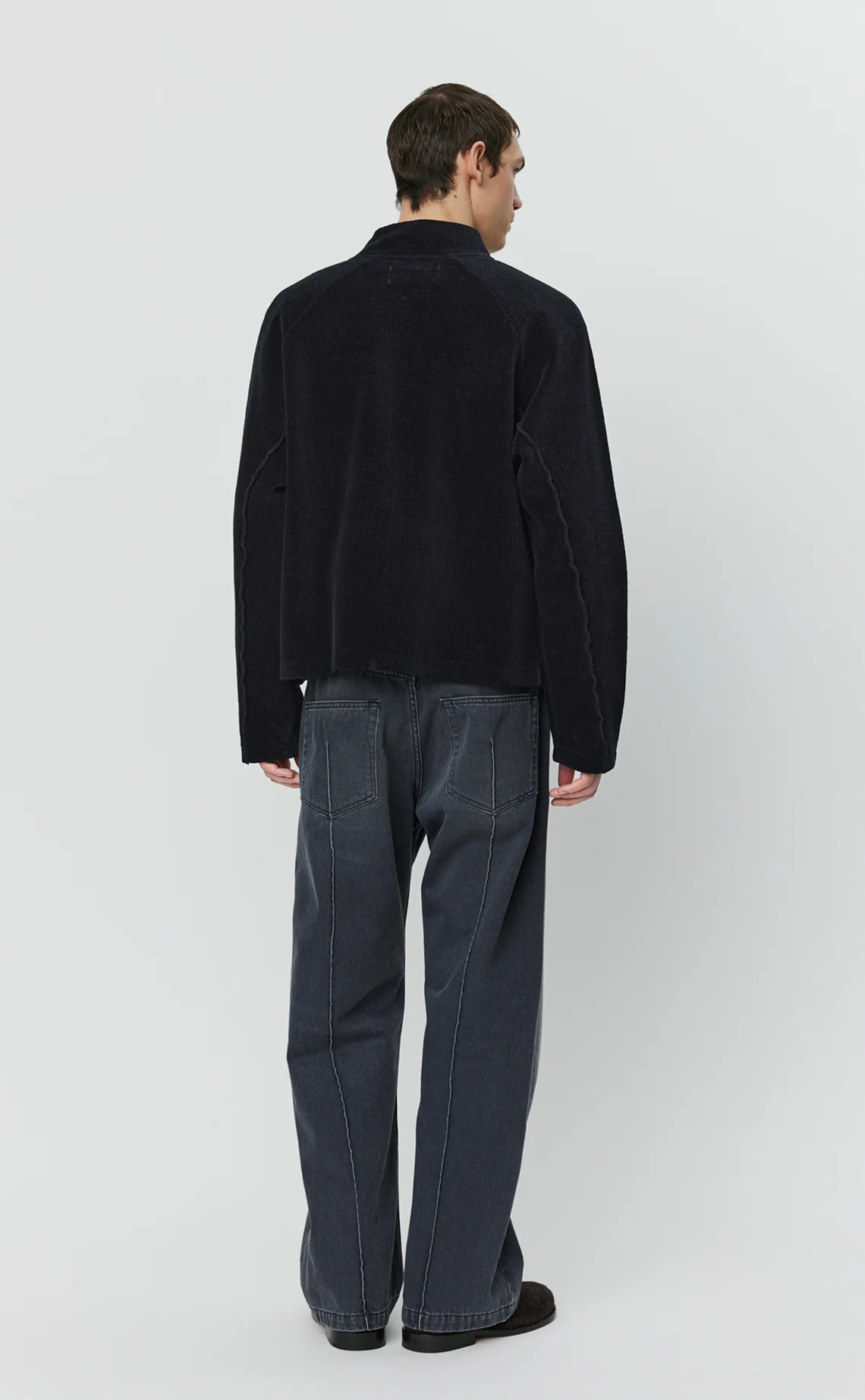 Leisure Zip Up - Black Jersey Cord - Image 3