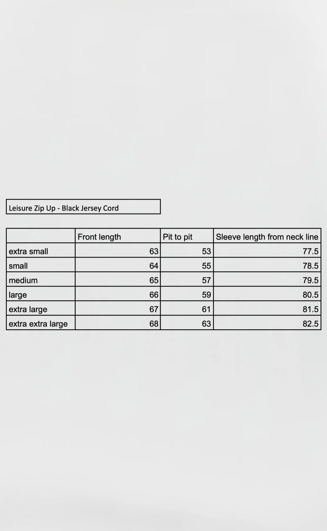 Leisure Zip Up - Black Jersey Cord - Image 6