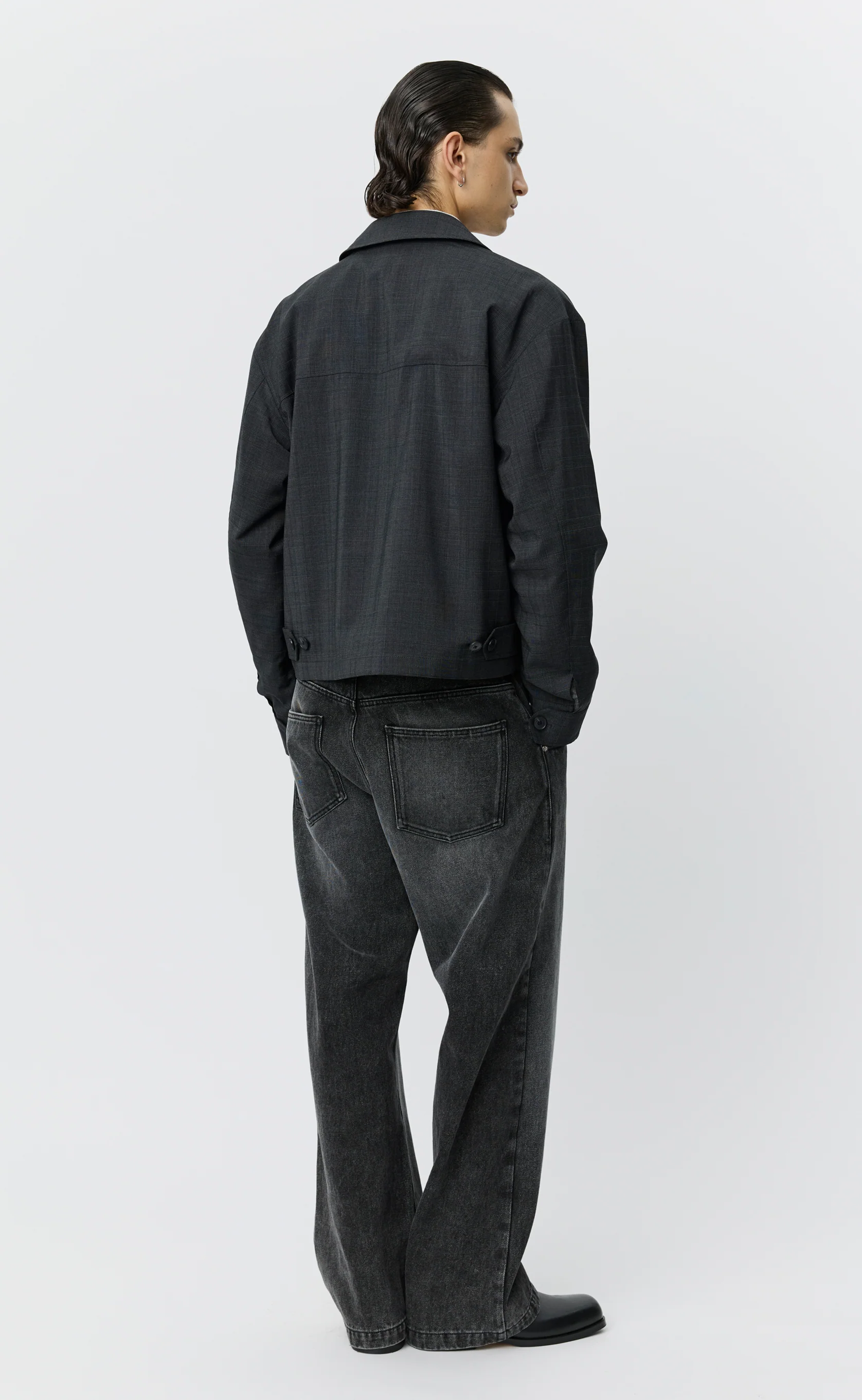 Mail Jacket - Dark Grey Check - Image 4