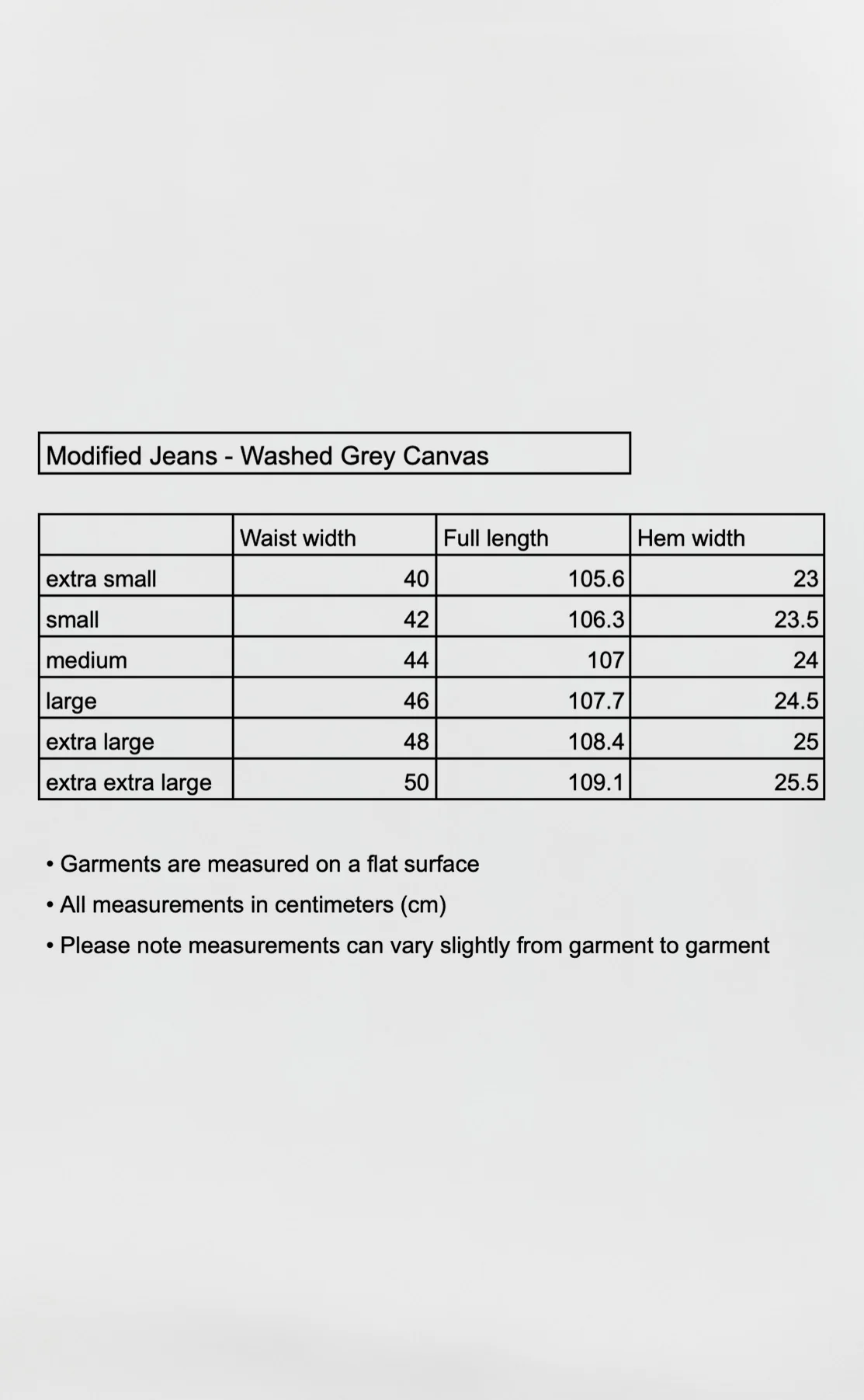 Modified Jeans - Washed Grey Canvas - Image 6