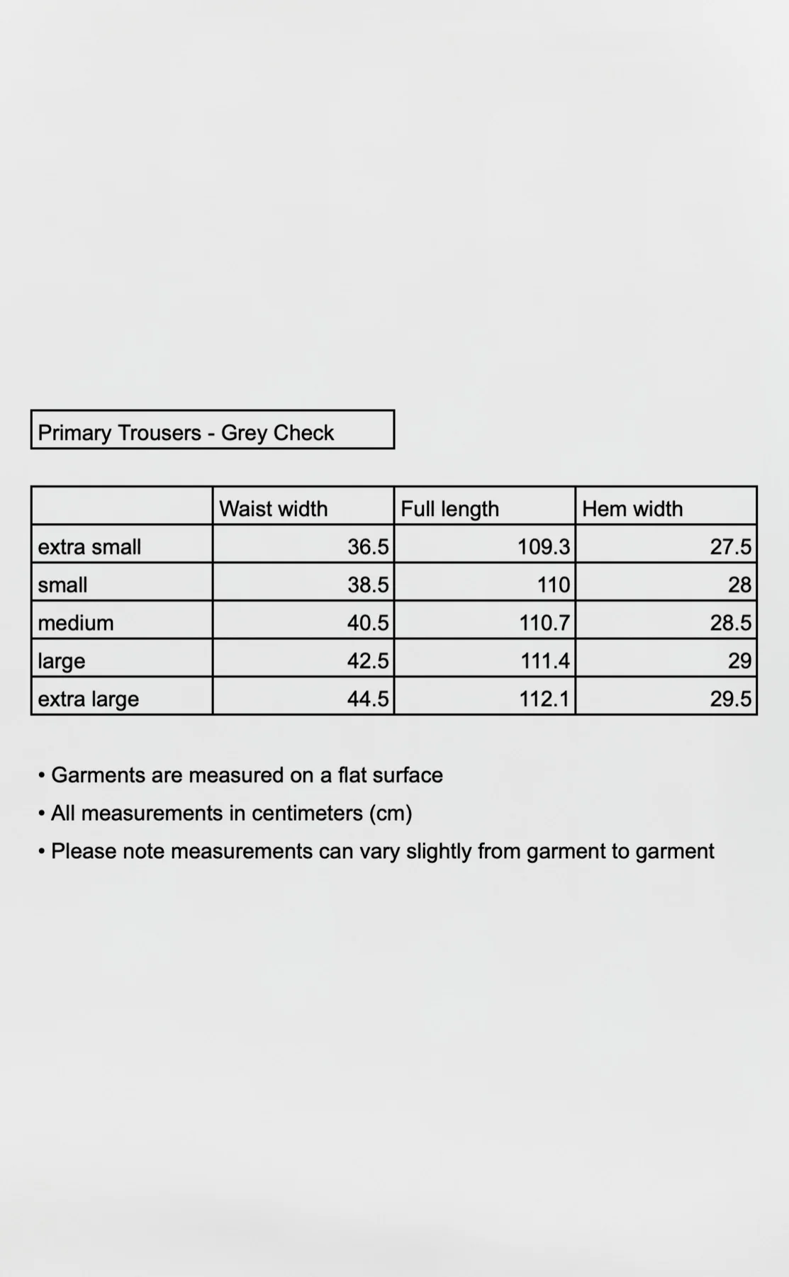 Primary Trousers - Grey Check - Image 6