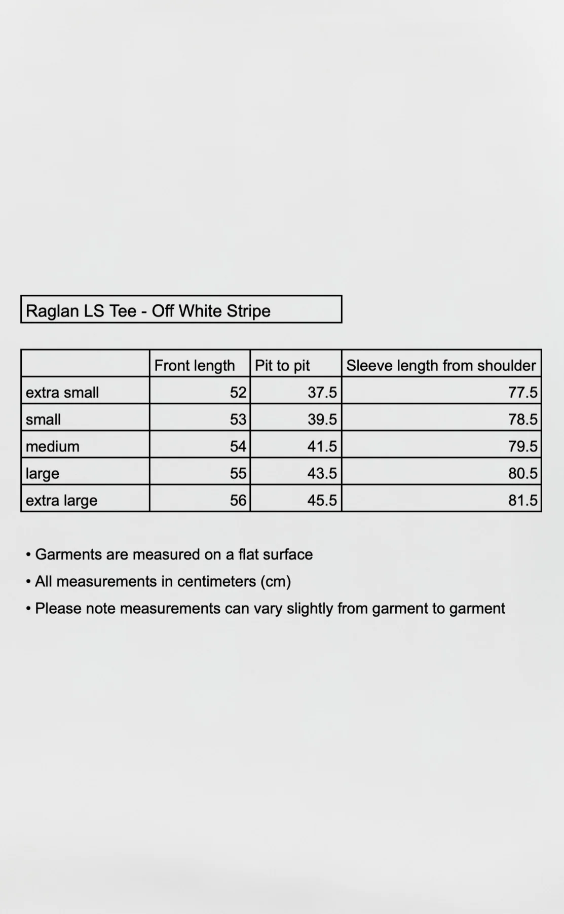 Raglan LS Tee - Off White Stripe - Image 5