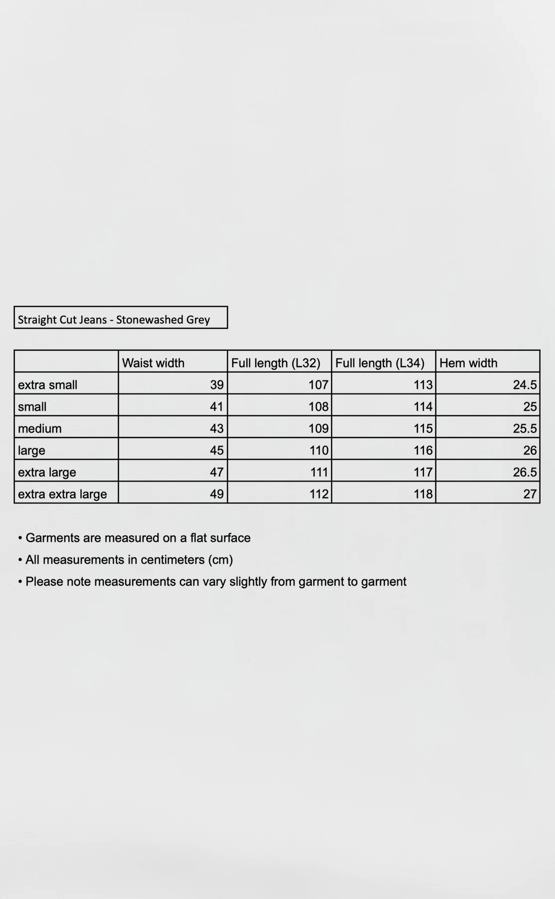 Straight Cut Jeans - Stonewashed Grey - Image 6