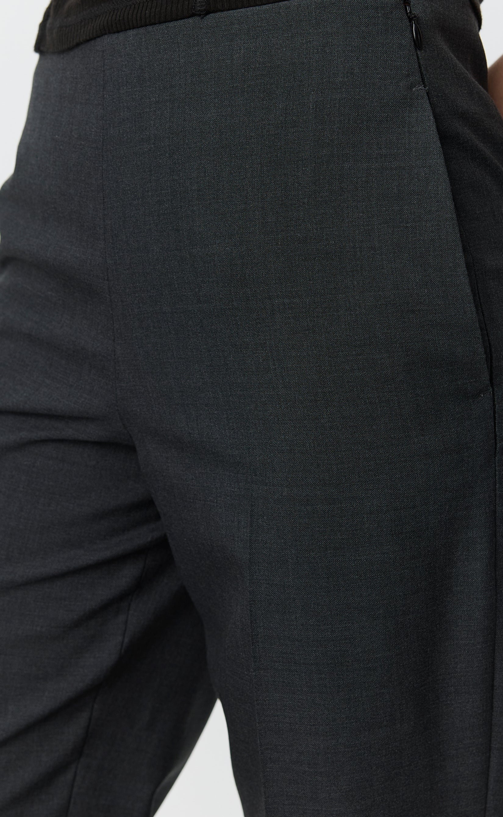 Taper Trousers - Dark Grey Tropical Wool - Image 3