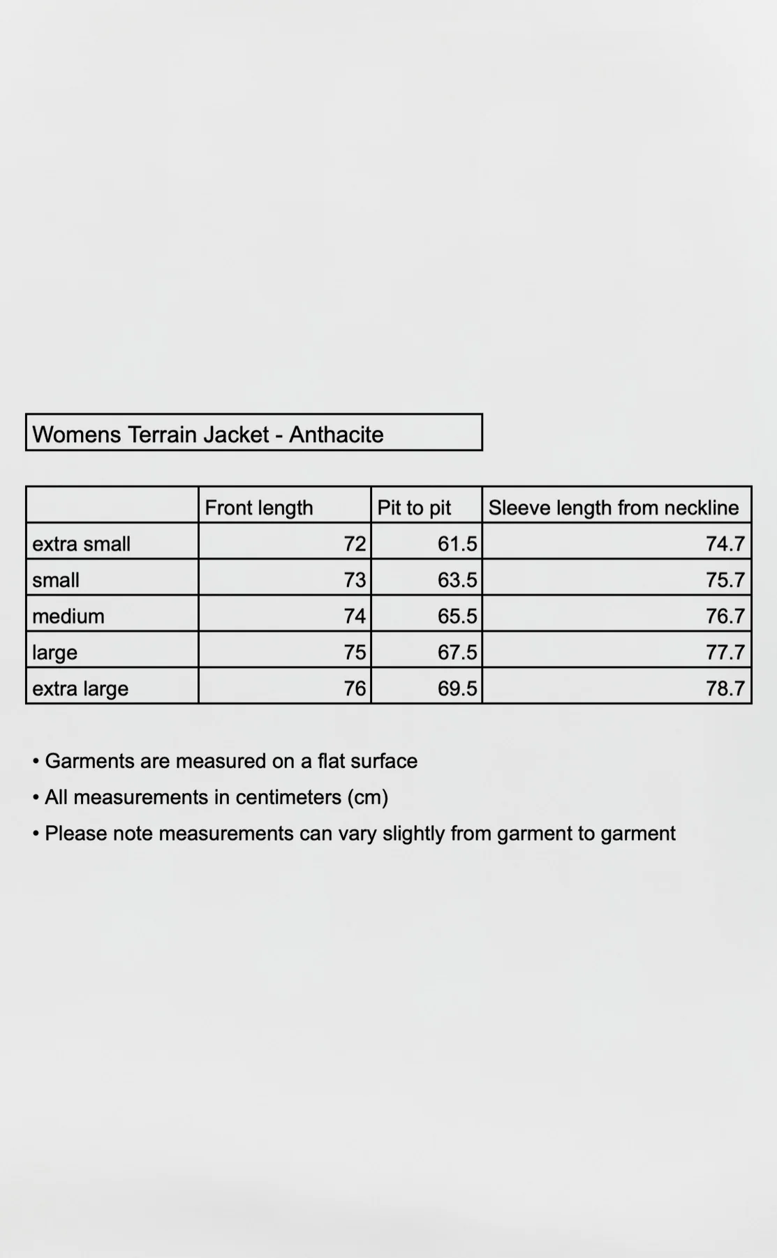 Womens Terrain Jacket - Anthracite - Image 9